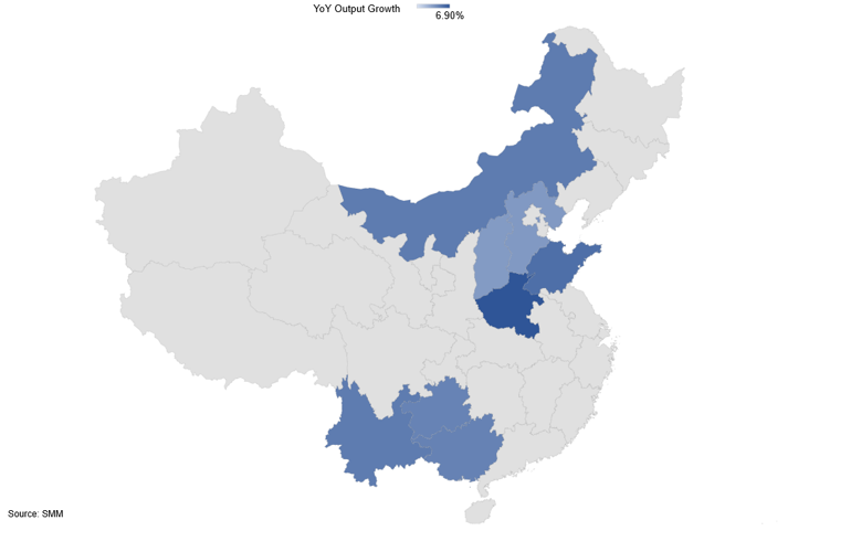 Alumina Production Growth By Region