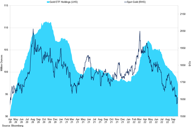 Gold Vs Etf Holdings